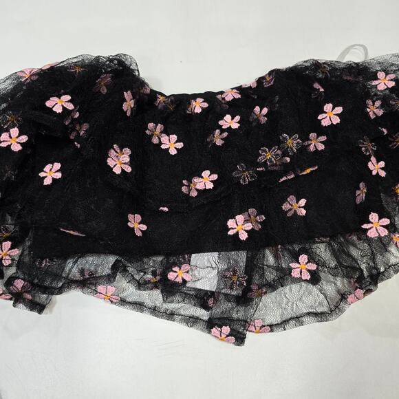 Lovers and Friends Juliana Top in Black and Pink XXS - Picture 3 of 12